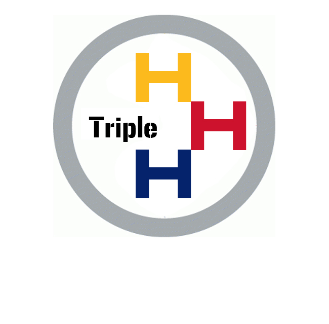 Pittsburgh Steelers Triple H Logo fabric transfer